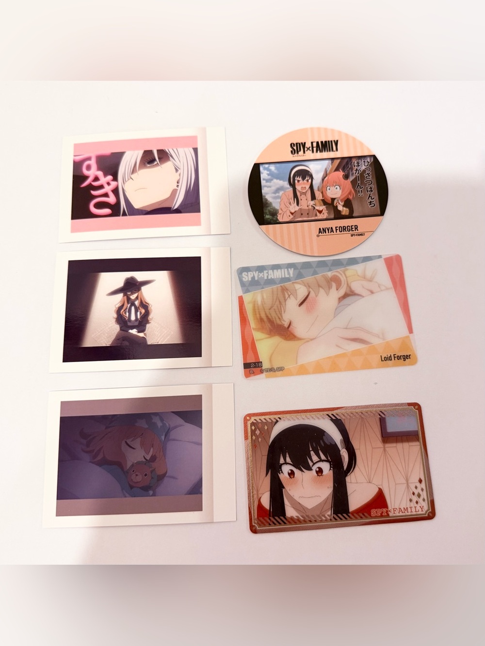 Anime official collectible spyxfamily cards set